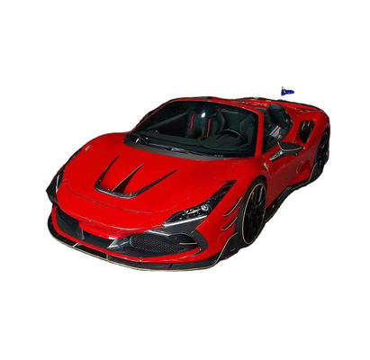 Συσκευές αυτοκινήτων για Ferrari F8 Carbon Fiber Body Kit F8 Upgrade MSY Style Μπροστά φτυάρι διασκορπιστήριος σπόιλερ πλευρική φούστα κιτ σώματος