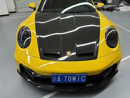 Porsche 992 Σώμα από ανθρακονήματα Kit 992 GT3 στυλ μπροστινό και πίσω προφυλακτήρα πλευρική φούστα σπόιλερ καπό