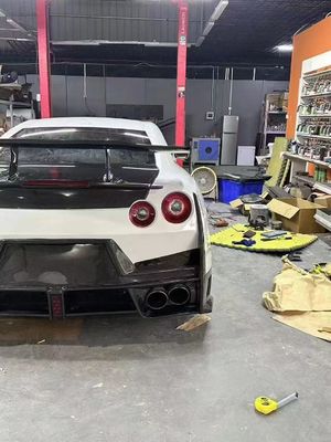 Νισάν GTR Κουτί υφασματικού υλικού άνθρακα GTR r35 Αναβαθμισμένο 2024nismo στυλ εμπρός και πίσω προφυλακτήρες προφυλακτήρων καπό