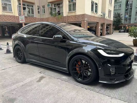 Τεσλά μοντέλο X Carbon Fiber Body Kit μοντέλο X Carbon Fiber μπροστινό διάχυτο χείλη Spoiler κουκούλα τροχός τόξο ευρύ σώμα κιτ