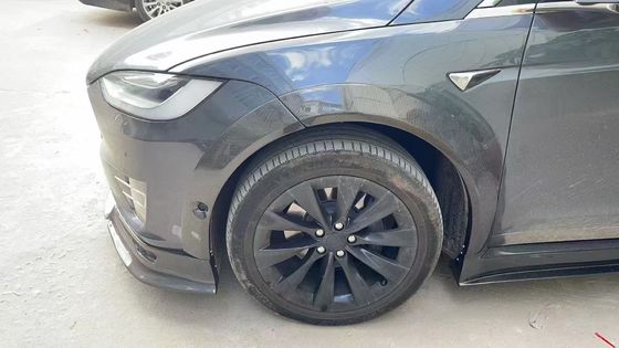 Τεσλά μοντέλο X Carbon Fiber Body Kit μοντέλο X Carbon Fiber μπροστινό διάχυτο χείλη Spoiler κουκούλα τροχός τόξο ευρύ σώμα κιτ