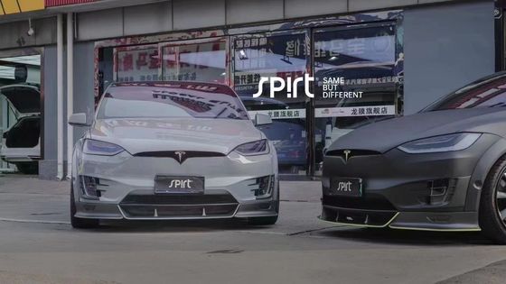 Τεσλά μοντέλο X Carbon Fiber Body Kit μοντέλο X Carbon Fiber μπροστινό διάχυτο χείλη Spoiler κουκούλα τροχός τόξο ευρύ σώμα κιτ