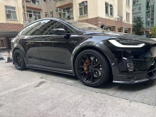 Τεσλά μοντέλο X Carbon Fiber Body Kit μοντέλο X Carbon Fiber μπροστινό διάχυτο χείλη Spoiler κουκούλα τροχός τόξο ευρύ σώμα κιτ