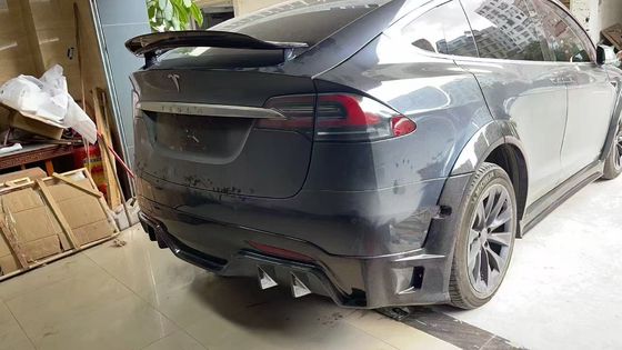 Τεσλά μοντέλο X Carbon Fiber Body Kit μοντέλο X Carbon Fiber μπροστινό διάχυτο χείλη Spoiler κουκούλα τροχός τόξο ευρύ σώμα κιτ