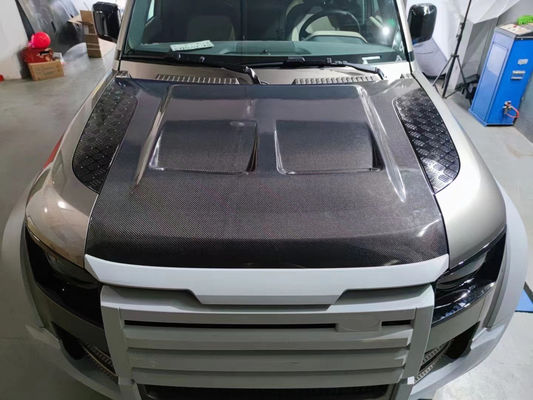 Καλύφτης από ανθρακονήματα για Land Rover Defender Υλικό από ανθρακονήματα Defender Αναβαθμισμένο στυλ SVR