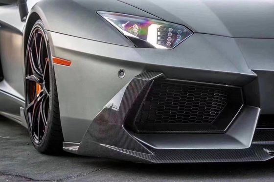Για την Lamborghini LP700 Carbon Fiber Body Kit LP700 Upgrade VORs Στυλ Carbon Fiber Front Lip Diffuser Σπόιλερ