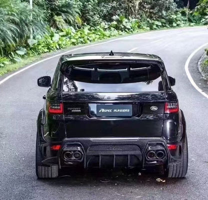 Στρογγυλό ASPEC στυλ CF& FRP Wide Body Kit Μπροστά προφυλακτήρα πίσω προφυλακτήρα πλάγια φούστα φεντερ για Land Rover RANGE ROVE SPORT 2014-2017