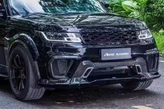 Στρογγυλό ASPEC στυλ CF& FRP Wide Body Kit Μπροστά προφυλακτήρα πίσω προφυλακτήρα πλάγια φούστα φεντερ για Land Rover RANGE ROVE SPORT 2014-2017