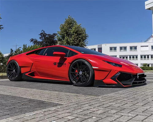 Για την Lamborghini LP580 LP610 Carbon Fiber Widebody Kit LP580 LP610 Αναβαθμισμένο PD-style Μπροστά και πίσω προφυλακτήρα Spoiler Widebody