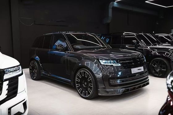 Καρβονικό ίνες Land Rover Body Kit LM Style Πανεπιστημιακό πίσω προφυλακτήρα χείλη Diffuser Spoiler
