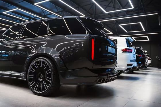 Καρβονικό ίνες Land Rover Body Kit LM Style Πανεπιστημιακό πίσω προφυλακτήρα χείλη Diffuser Spoiler