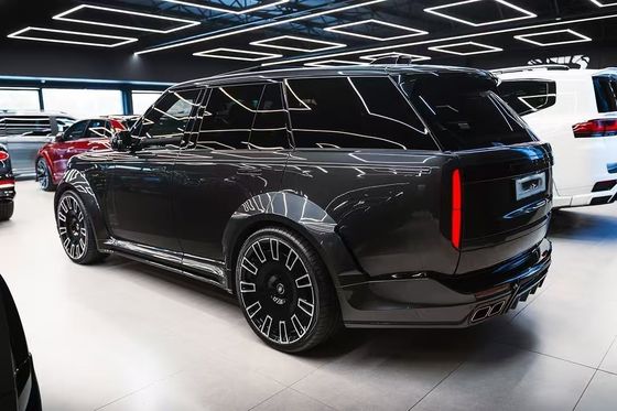 Καρβονικό ίνες Land Rover Body Kit LM Style Πανεπιστημιακό πίσω προφυλακτήρα χείλη Diffuser Spoiler