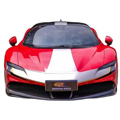 Για τη Ferrari SF90 στεγνό κουτί σώματος από ανθρακονήματα SF90 OEM Style Carbon Fiber Front Lip Diffuser Spoiler Side Skirt
