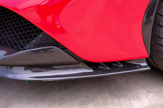 Για τη Ferrari SF90 στεγνό κουτί σώματος από ανθρακονήματα SF90 OEM Style Carbon Fiber Front Lip Diffuser Spoiler Side Skirt