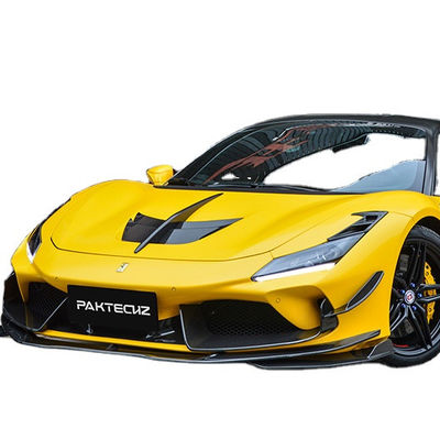 Πακέτο από ανθρακονήματα τύπου Paktechz για τη Ferrari F8 Πακέτο από ανθρακονήματα στο σώμα Μπροστά φτυάρι πίσω διασκορπιστής