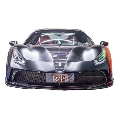 Τμήματα αυτοκινήτου για Ferrari 488 Κουτί σώματος 488 Αναβαθμισμένο στυλ MSY Μπροστά και πίσω Σπόιλερ προφυλακτήρα Κουτί σώματος από ανθρακονήματα