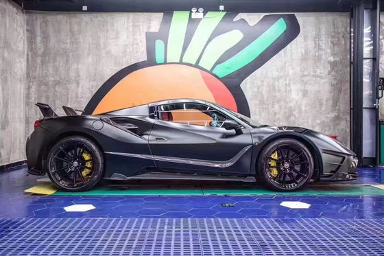 Τμήματα αυτοκινήτου για Ferrari 488 Κουτί σώματος 488 Αναβαθμισμένο στυλ MSY Μπροστά και πίσω Σπόιλερ προφυλακτήρα Κουτί σώματος από ανθρακονήματα