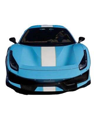 Συσκευές αυτοκινήτων για Ferrari 488 Kit 488 Upgraded PistA-style Μπροστά και πίσω Bumper Bonnet Spoiler Carbon Fiber Kit
