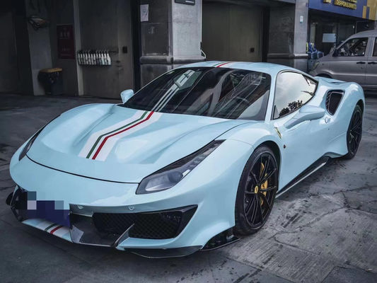 Συσκευές αυτοκινήτων για Ferrari 488 Kit 488 Upgraded PistA-style Μπροστά και πίσω Bumper Bonnet Spoiler Carbon Fiber Kit