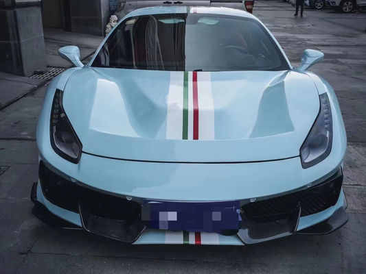 Συσκευές αυτοκινήτων για Ferrari 488 Kit 488 Upgraded PistA-style Μπροστά και πίσω Bumper Bonnet Spoiler Carbon Fiber Kit