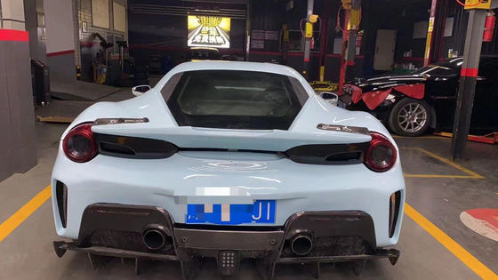 Συσκευές αυτοκινήτων για Ferrari 488 Kit 488 Upgraded PistA-style Μπροστά και πίσω Bumper Bonnet Spoiler Carbon Fiber Kit