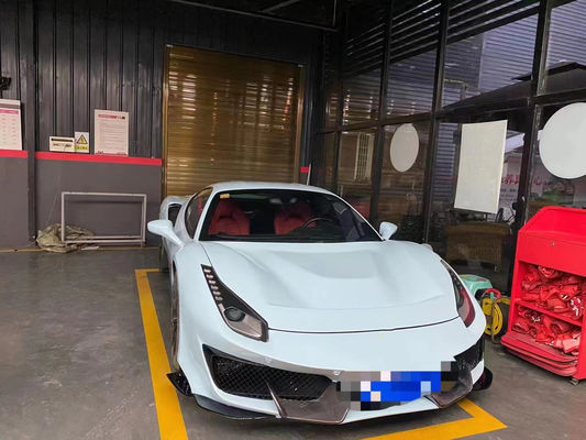 Συσκευές αυτοκινήτων για Ferrari 488 Kit 488 Upgraded PistA-style Μπροστά και πίσω Bumper Bonnet Spoiler Carbon Fiber Kit
