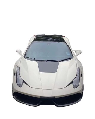 Συσκευές αυτοκινήτων για Ferrari 458 Κουτί σώματος 458 Αναβαθμισμένο Misha Style Μπροστά και πίσω Παρμπέρ πλευρική φούστα κάλυψη σπόιλερ κουτί σώματος