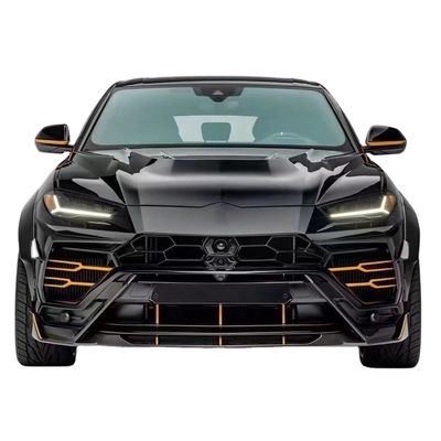 Για Lamborghini Urus Carbon Fiber Body Kit Urus Αναβαθμισμένο στυλ VORS Carbon Fiber Front Lip Diffuser Spoiler Hood με ευρύ σώμα