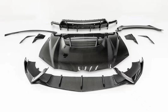 Για Lamborghini Urus Carbon Fiber Body Kit Urus Αναβαθμισμένο στυλ VORS Carbon Fiber Front Lip Diffuser Spoiler Hood με ευρύ σώμα