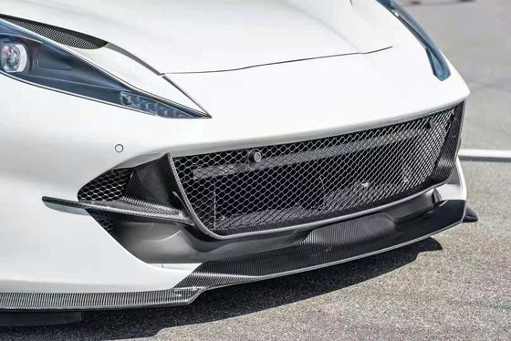 Ξηρή ανθρακική ίνα για Ferrari 812 Carbon Fiber Body Kit 812 Αναβαθμισμένο Nivic Style Front Lip Diffuser Spoiler Hood