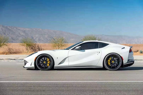 Ξηρή ανθρακική ίνα για Ferrari 812 Carbon Fiber Body Kit 812 Αναβαθμισμένο Nivic Style Front Lip Diffuser Spoiler Hood