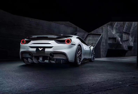 Για την Ferrari 488 Carbon Fiber Body Kit 488 Upgraded Vors Style Carbon Fiber Front Lip Diffuser Spoiler Body Kit