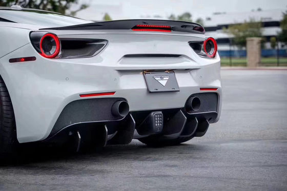 Για την Ferrari 488 Carbon Fiber Body Kit 488 Upgraded Vors Style Carbon Fiber Front Lip Diffuser Spoiler Body Kit