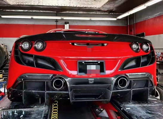 Για Ferrari F8 Carbon Fiber Body Kit F8 Αναβαθμισμένο KEYVANY Στυλ μπροστινό φτυάρι διάχυσης