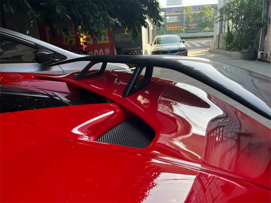 Για τη Ferrari F8 Carbon Fiber Spoiler F8 Αναβαθμισμένο Novi Style Carbon Fiber Tail Spoiler