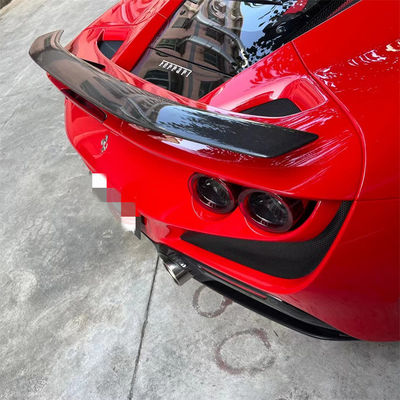 Για τη Ferrari F8 Carbon Fiber Spoiler F8 Αναβαθμισμένο Novi Style Carbon Fiber Tail Spoiler