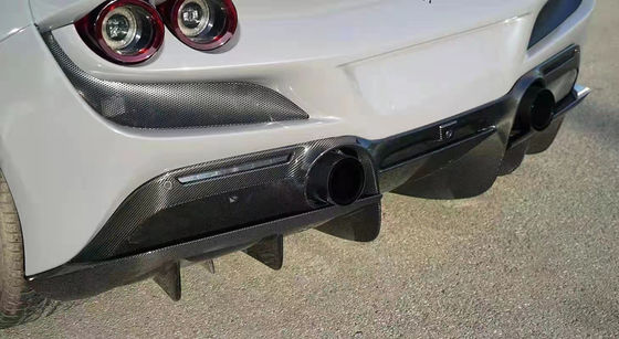 Συσκευές αυτοκινήτων για Ferrari F8 Carbon Fiber Body Kit F8 Upgrade Novi Style Diffuser Carbon Fiber Diffuser