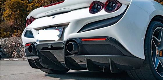 Συσκευές αυτοκινήτων για Ferrari F8 Carbon Fiber Body Kit F8 Upgrade Novi Style Diffuser Carbon Fiber Diffuser