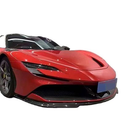 Για τη Ferrari SF90 στεγνό κουτί σώματος από ανθρακονήματα SF90 RH Style Carbon Fiber Front Lip Diffuser Spoiler Side skirt