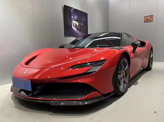 Για τη Ferrari SF90 στεγνό κουτί σώματος από ανθρακονήματα SF90 RH Style Carbon Fiber Front Lip Diffuser Spoiler Side skirt