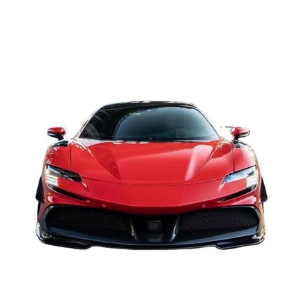Για τη Ferrari SF90 Carbon Fiber Body Kit SF90 Αναβάθμιση RYFT Style Jump Down Front Lip Diffuser Spoiler Body Kit
