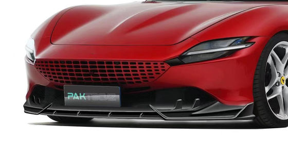 Ξηρή ανθρακική ίνα για τη Ferrari ROMA Ανθρακική ίνα Κουτί σώματος ROMA Ανθρακική ίνα Μπροστά χείλος διάχυσης Spoiler Hood Grill Kit σώματος