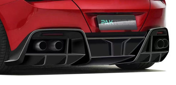 Ξηρή ανθρακική ίνα για τη Ferrari ROMA Ανθρακική ίνα Κουτί σώματος ROMA Ανθρακική ίνα Μπροστά χείλος διάχυσης Spoiler Hood Grill Kit σώματος