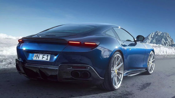 Για τη Ferrari Roma Carbon Fiber Body Kit Η Roma αναβαθμίζει το νέο στυλ Carbon Fiber Front Lip Diffuser Spoiler Side Skirt Body Kit