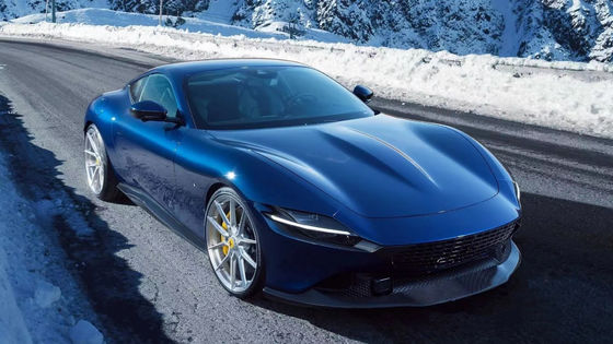 Για τη Ferrari Roma Carbon Fiber Body Kit Η Roma αναβαθμίζει το νέο στυλ Carbon Fiber Front Lip Diffuser Spoiler Side Skirt Body Kit