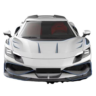 296GTB Ferrari Kit Car Body 2021 ξηρό ανθρακικό ίνες μπροστινό χείλος αυτοκίνητο μπροστινό προφυλακτήρα διάχυσης