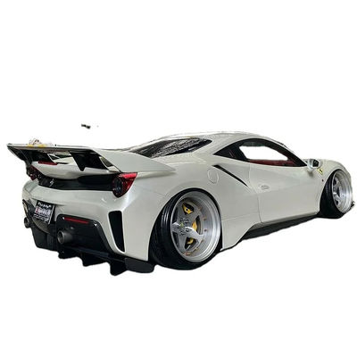 Καρβονιδιακή ίνα Widebody Ferrari 488pista Σπόιλερ Καρβονιδιακή ίνα Σπόιλερ Πτέρυγα