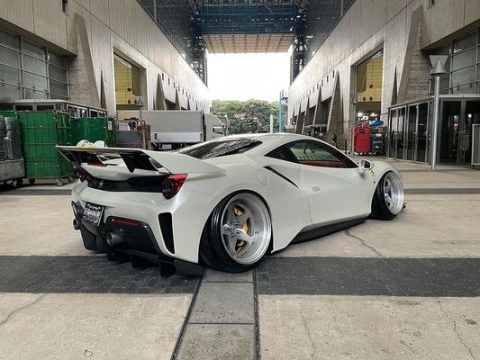 Καρβονιδιακή ίνα Widebody Ferrari 488pista Σπόιλερ Καρβονιδιακή ίνα Σπόιλερ Πτέρυγα