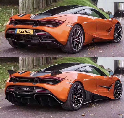 Κιτ σώματος από ανθρακικές ίνες για McLaren 720S 720 Upgraded TOPCAR Style Μπροστό φτυάρι πίσω διάχυση