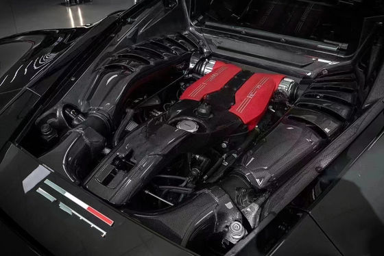 488 Ferrari Body Kit ξηρό κάλυμμα κινητήρα από ανθρακονήματα OEM